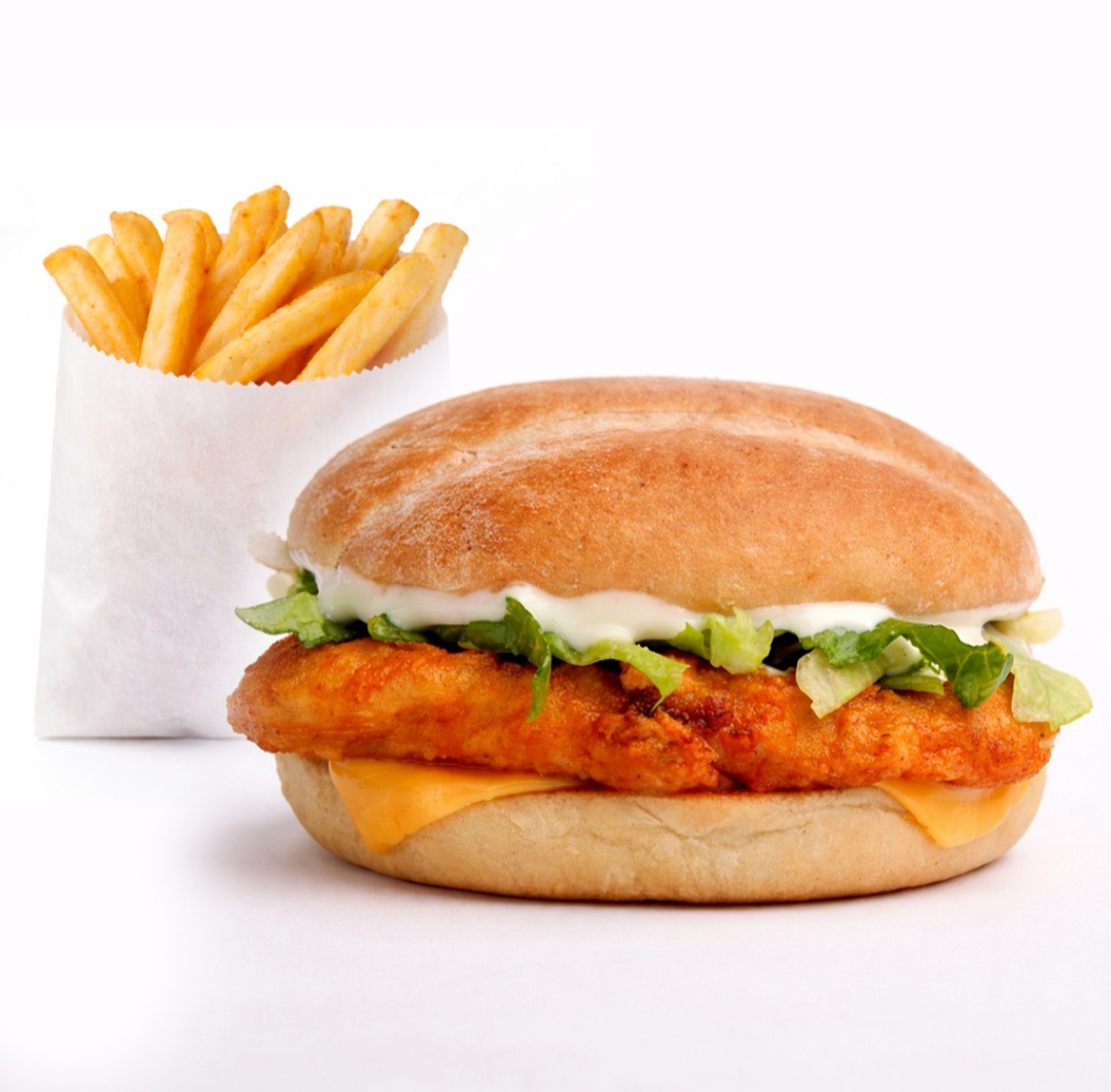 Chicken Burger + Chips